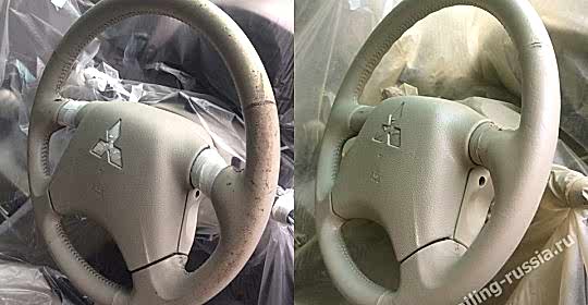 покраска руля автомобиля