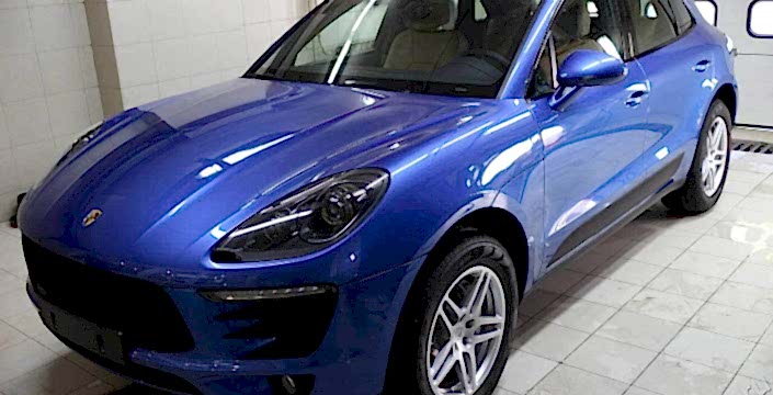 Защитная-антигравийная Пленка SunTek PPFcoat ultra, nano polish +ceramic PRO 9H 2 слоя+ceramic PRO Light на Porsche macan.