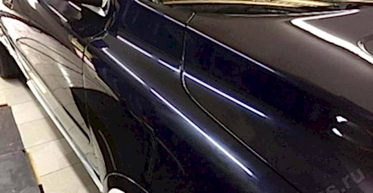 Полировка кузова Volvo XC90 и нанесение 3 слоев жидкого стекла