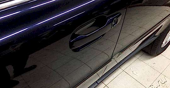Полировка кузова Volvo XC90 и нанесение 3 слоев жидкого стекла